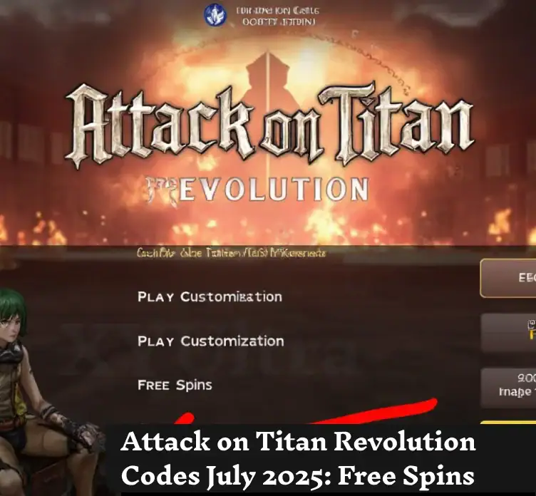 Attack on Titan Revolution Codes July 2025: Free Spins