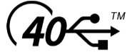 USB 40 Gbps Symbol (USB4)