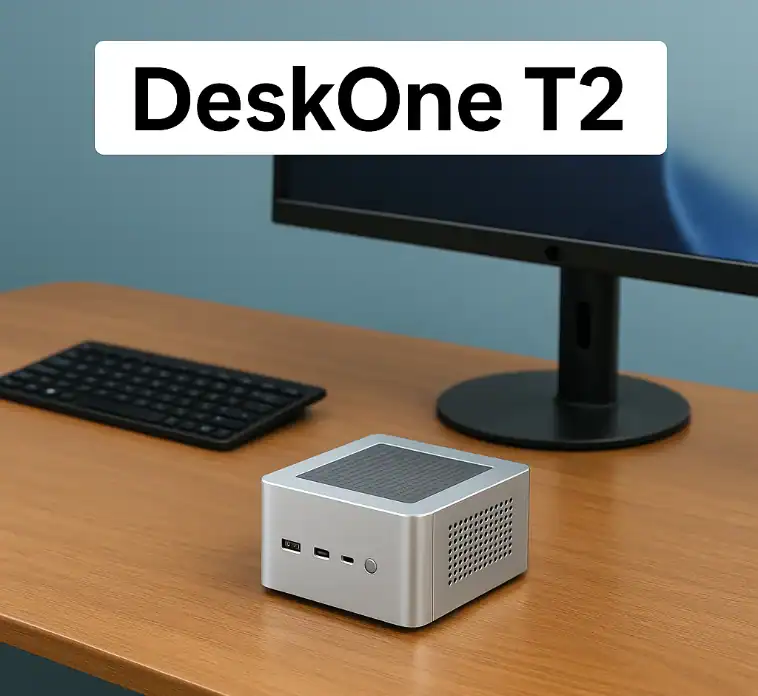 DeskOne T2: Ultimate Ryzen AI Mini PC with USB4 & 128GB DDR5 Featured Image