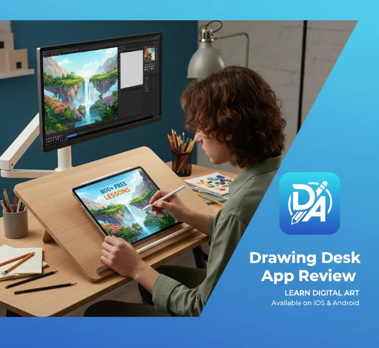 Drawing Desk App Review: Learn Digital Art with 800+ Free Lessons