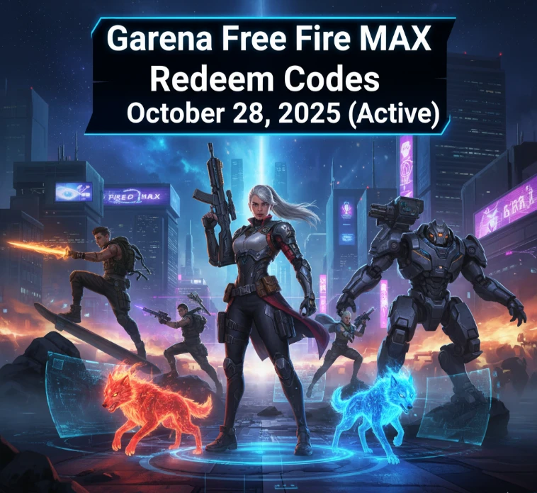 Garena Free Fire MAX Redeem Codes October 28, 2025 (Active) Featured Image