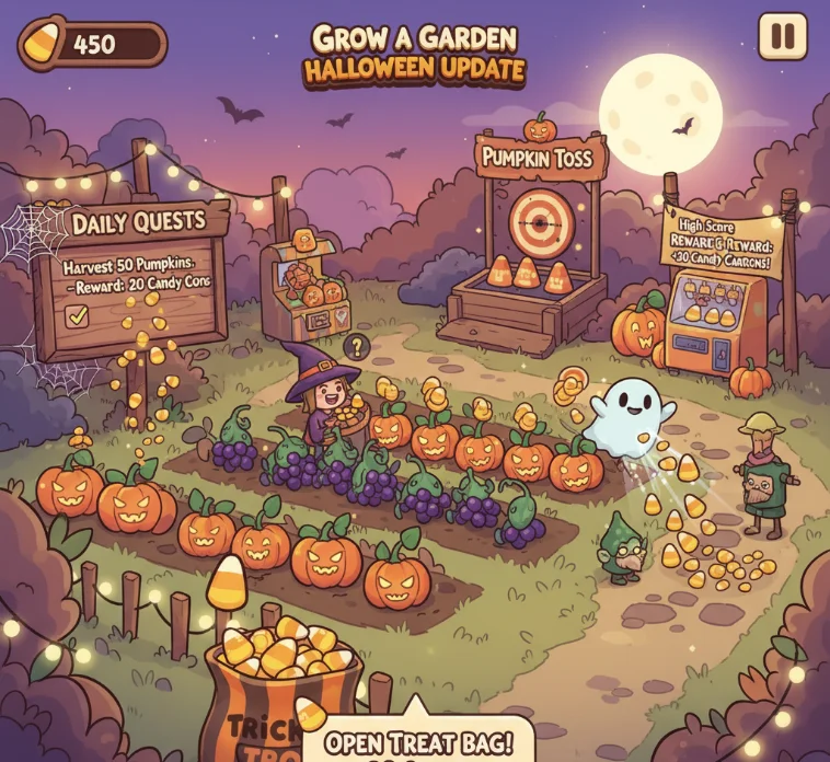 How to Get Candy Corns in Grow a Garden Halloween Update