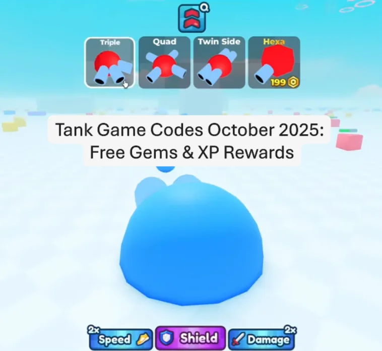 Tank Game Codes October 2025: Free Gems & XP Rewards