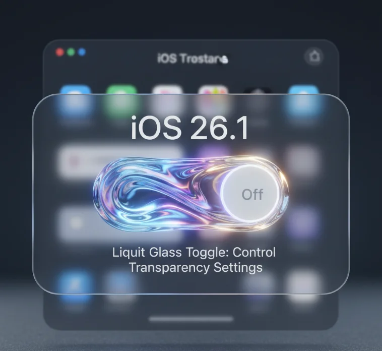 iOS 26.1 Liquid Glass Toggle: Control Transparency Settings iOS 26.1 Liquid Glass Toggle: Control Transparency Settings Featured Image