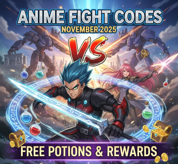 Anime Fight Codes November 2025: Free Potions & Rewards