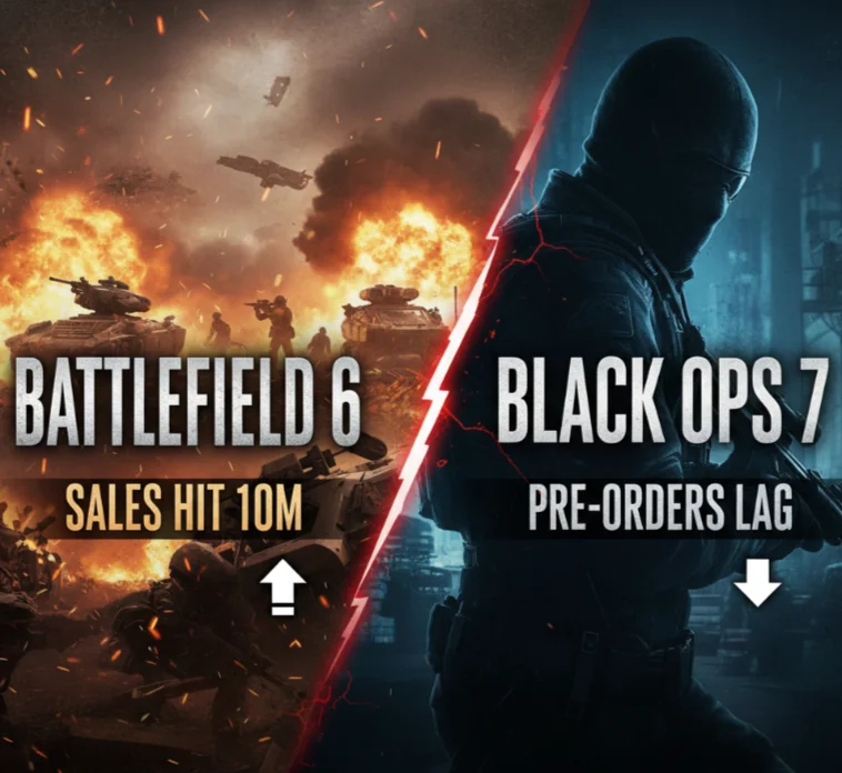 Battlefield 6 Sales Hit 10M: Black Ops 7 Pre-Orders Lag