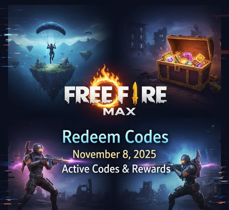 Free Fire MAX Redeem Codes November 8, 2025 - Active Codes & Rewards