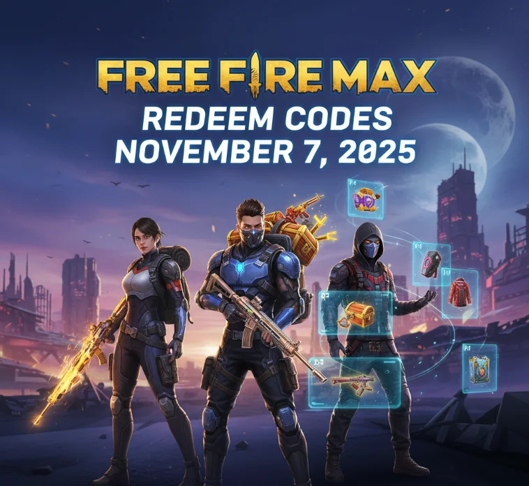 Free Fire Max Redeem Codes November 7, 2025: Diamonds, Skins, Bundles Featured Image