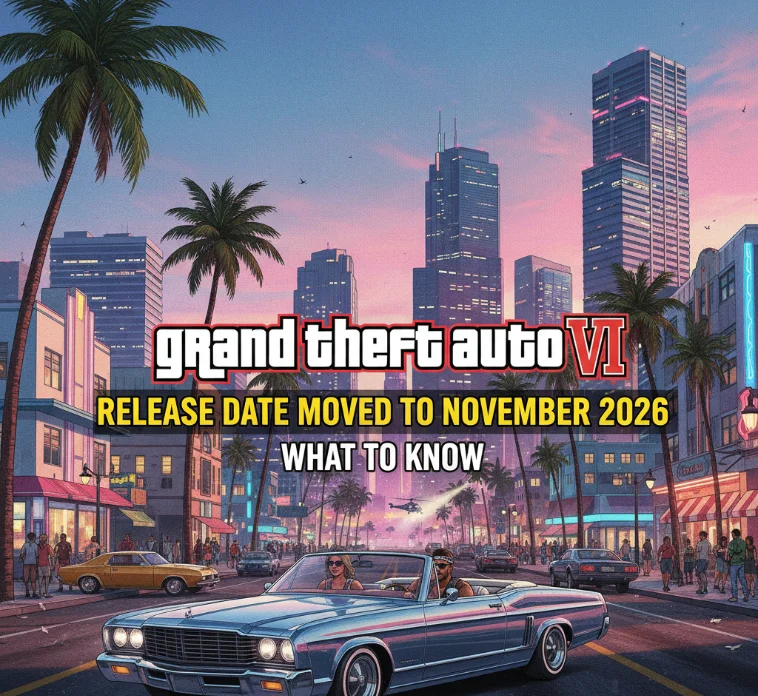 GTA 6 Release Date Moved to November 2026 – What to Know Featured Image