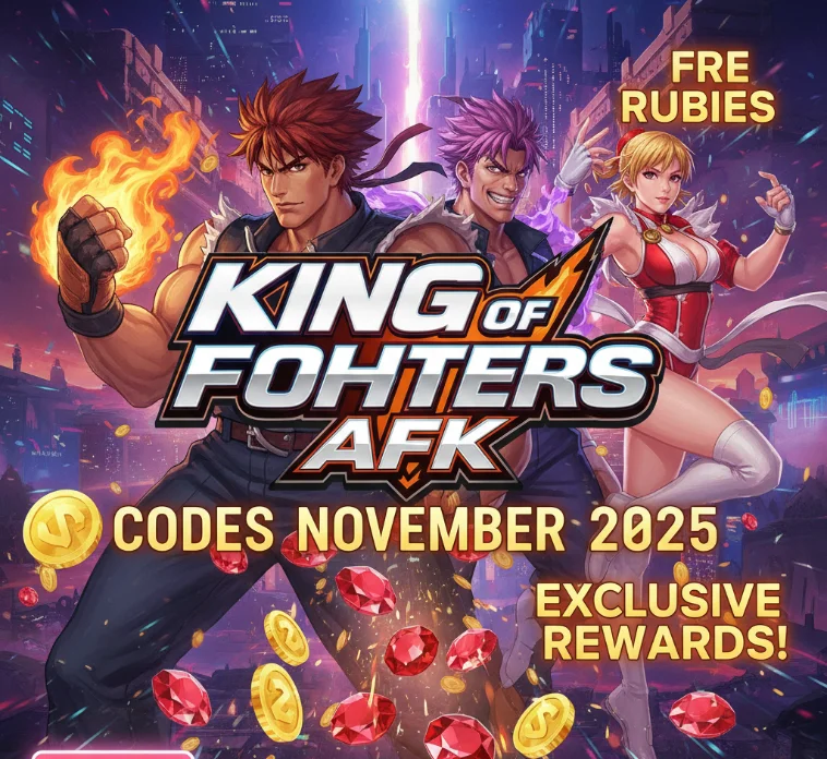King of Fighters AFK Codes November 2025: Redeem These Free Rubies and Rewards