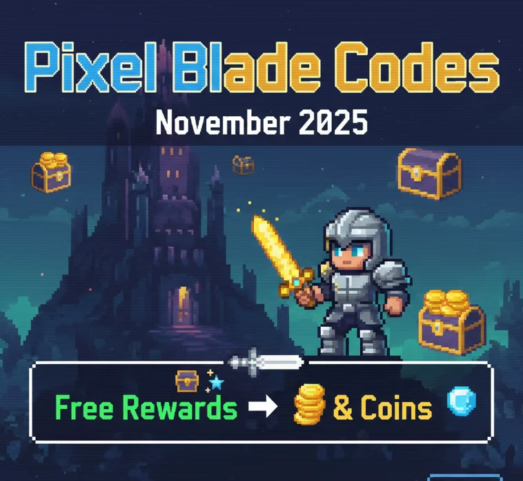 Pixel Blade Codes November 2025: Free Rewards & Coins